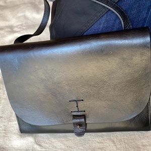 Lucky Brand Black Leather Crossbody Purse